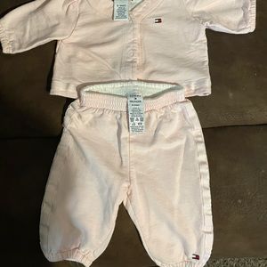 Tommy Hilfiger baby girl long sleeve with pant
